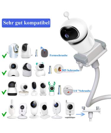 Buy Eys Juice Baby Monitor Bracket - Compatible with GHB Philips Avent Hellobaby MercoZy Eufy Nooie - 33 Inch Flexible Camera Mount for Optimal Viewing - Buy Online on GoSupps.com
