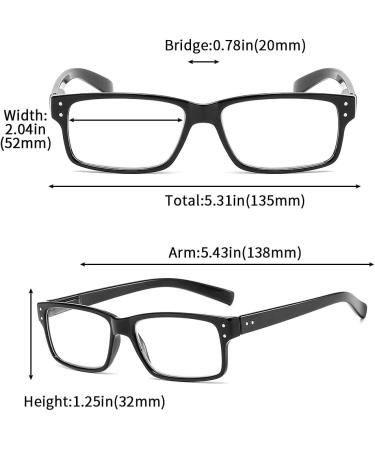 Suertree 3 Pack Reading Glasses - 1.5x Hinge Design Visual Aid for Men & Women - Stylish & Durable Optical Glasses - Buy Online on GoSupps.com