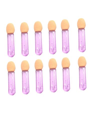 FRCOLOR 200 Pcs Eye Makeup Disposable Eyeshadow Sponge Brush Eyeshadow Nail Brush Tool Oval Miss 3.6X1.2 cmx2pcs Violetx2pcs