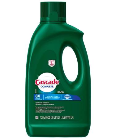 Cascade Complete Gel Dishwasher Detergent, Fresh Scent, 45 Oz Fresh scent 45 Ounce (Pack of 1)