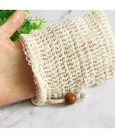 Goldoars 5 PCS Sisal Soap Bag - Exfoliating Natural Soap Pouch for Bathing and Washing - Buy Online on GoSupps.com
