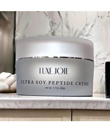 Buy LuxeJoie Ultra Soy Peptide Creme - Anti-Aging Face Moisturizer with Matrixyl Peptides & Alpha Lipoic Acid for Dry Mature Skin | 1.7 oz - International Shipping Available - Buy Online on GoSupps.com