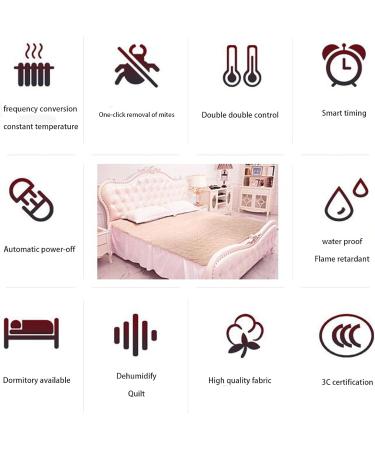 VVHUDA Electric Blanket - Dual Temperature Control Radiation-Free Comfort | 59x31.5 & 70.8x47.2 inches | Perfect Gift for Cozy Living - Buy Online on GoSupps.com