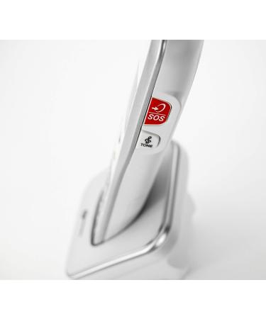 Geemarc Amplidect 595 Photo Twin Cordless Home Phone Set for Seniors - SOS Function, Large Buttons - Hearing Aid Compatible - UK - Buy Online on GoSupps.com