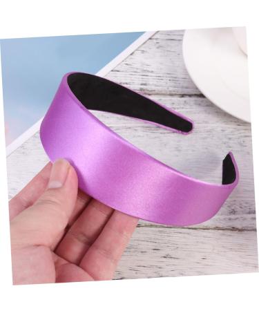 TOVINANNA Wide-brimmed Satin Headband Women's Fashion Headbands Purple Headband Costume Headband Women Headbands for Hair Wide Headband Adult Headbands for Women Headbands for Women Fashion - Buy Online on GoSupps.com