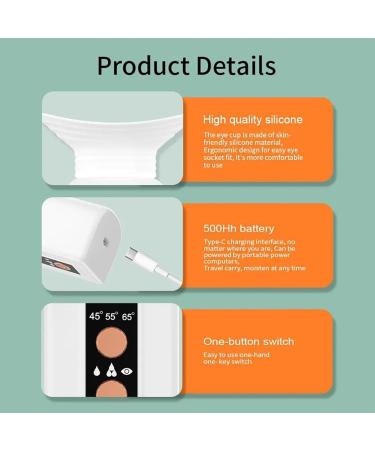 Eyes Spa Mist Sprayer Handy Nano Eye Mister 3 Gear Modes and Temp Adjustable Face/Eyes Dual Uses and Nano Atomization Technology USB Chargeable for Dry Eyes Moisturizing Hydration - Buy Online on GoSupps.com