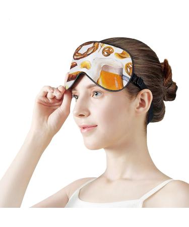 Traditional Oktoberfest Beer Sleep Mask - Adjustable Strap Eye Cover for Men and Women - Buy Online on GoSupps.com