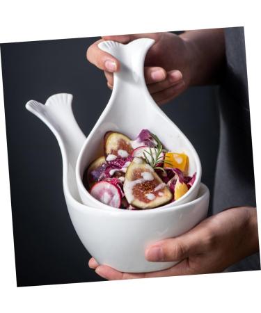 Alipis Sauce Dish Food Tray Jewelry Tray Tea Creamer Pitcher Fruit Tray Dip Bowls Sauce Bowl re-usable 17.00X11.00X6.00CM White - Buy Online on GoSupps.com