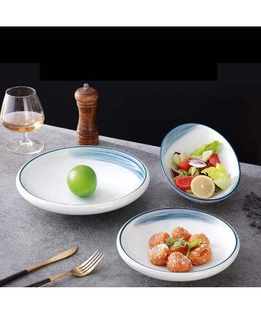 Salad Bowls Mixing Bowls Salad Bowl Ceramic Fruit Bowl Side Dish Plate Oblique Bowl Home Kitchen Restaurant Vegetable Salad Bowl Pasta Bowl Salad Bowl Pasta Bowls(A2pc Small) (A2pc Large) - Buy Online on GoSupps.com