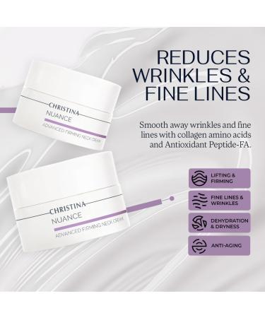 Christina Nuance Neck Firming Cream Advanced Tightening & Lifting for Neck & D collet Smooths Wrinkles Firms Sagging Skin & Enhances Elasticity Deep Moisturizing & Plumping Formula 1.7 fl oz - Buy Online on GoSupps.com