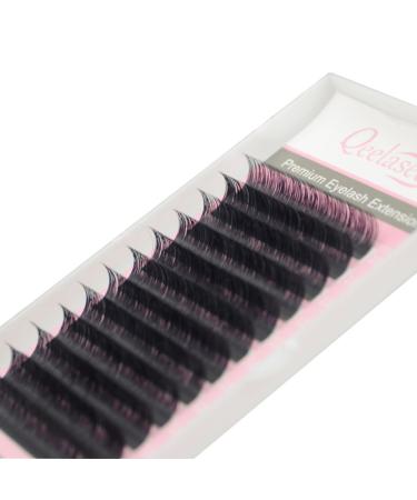 Qeelasee Faux Mink Silk Eyelash Extensions 0.03mm D Curl 13mm - Semi-Permanent Individual Lashes for Professional Salon Use - Buy Online on GoSupps.com