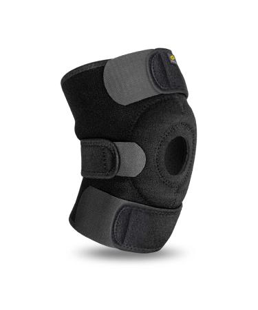 Bracoo KS10 Knee Brace for Men & Women | Neoprene Knee Support with Patella Opening - Ideal for Volleyball Basketball Fitness & Daily Use (Black) - Buy Online on GoSupps.com