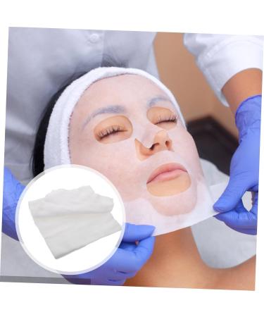 Beaupretty 100 Pi ces Masques De Tissu Pour Visage Coton Pour Salon De Beaut Tissu Pour Visage Blanc - Buy Online on GoSupps.com