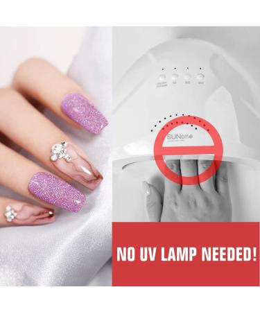 Mobray Dip Powder Nail Kit Starter Set - 8 Colors with Classic Nude, Glitter, and Glow in the Dark Shades - DIY Nail Art Manicure for Beginners - Buy Online on GoSupps.com