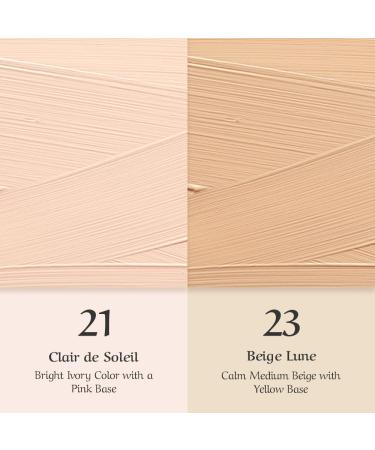 CHALLANS de PARIS Lunar Cream Foundation - Flawless Coverage for Skin Imperfections | Long-Lasting Formula for All Skin Types (21 Bright Ivory) - Buy Online on GoSupps.com
