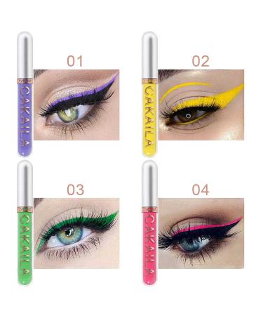 EVpct 8 Colors Matte Liquid Eyeliner Set - Waterproof Colorful Eye Liners with Stamps Shapes for Women - Buy Online on GoSupps.com
