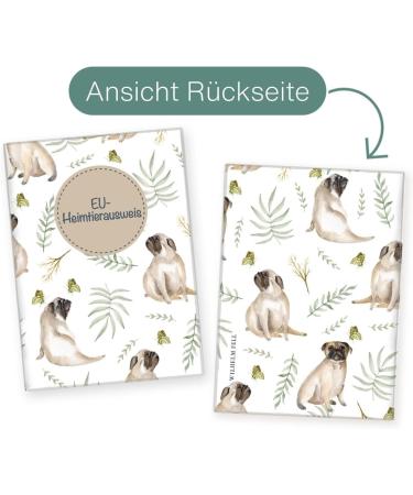 Wilhelm Fell Case for EU Pet ID Card - Personalized Cotton Cover for Dogs | Ideal Gift for Pet Owners - Buy Online on GoSupps.com
