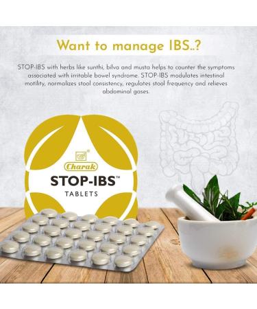 Charak Pharma Stop-IBS Tablet - Relief for Irritable Bowel Syndrome (30 Tablets) - Buy Online on GoSupps.com