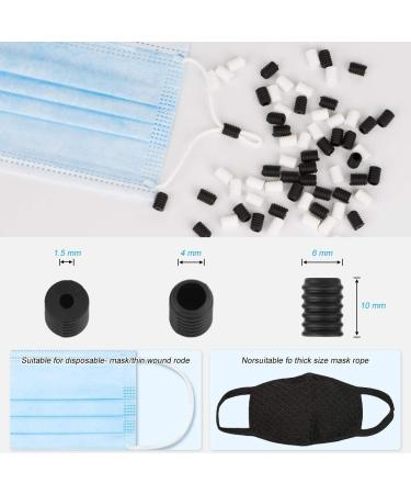 100 Pcs Mask Adjuster Elastic Cord Stopper - Adjustable Ear Loop Buckle for Face Masks - Buy Online on GoSupps.com