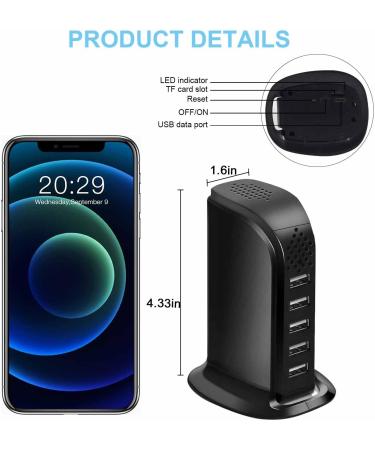 WiFi USB Charger Hidden Camera | 1080P HD Video Recording | Motion Detection | Remote View | Secret Nanny Cam for Home/Office - Buy Online on GoSupps.com