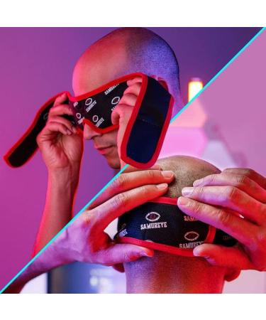 Bruder Samureye Gaming Enhancement Mask | Improve Gaming Performance and Reaction Times | Microwaveable Moist Heat | Rejuvenates and Refreshes Eyes | Adjustable and Hand Washable - Buy Online on GoSupps.com