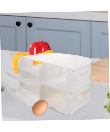LABRIMP Dispenser Container Box Egg Carton Eggs Fridge Egg Container Egg Organizer for Refrigerator Multi-layer To Rotate - Buy Online on GoSupps.com