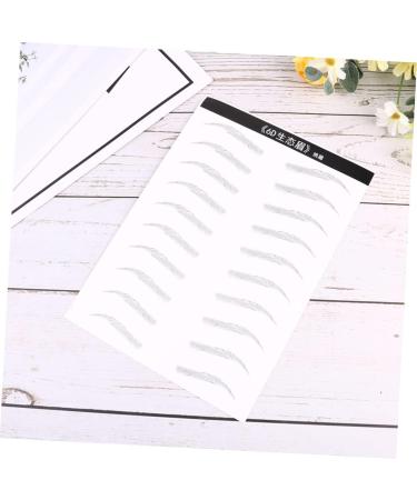 Beavorty 6 Sheets Pairs Faux Eyebrow Artificial Eyebrow Patch Eyebrow Stickers Makeup Tools Disposable 3d - Buy Online on GoSupps.com