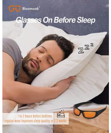 Bloomoak 99% Blue Light Blocking Glasses for Night Sleep Gaming & Screen Use | Protect Your Eyes from Computers Tablets & Phones - Buy Online on GoSupps.com