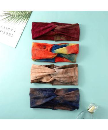 IEyou Boho Headband Set | Stylish Printed Yoga Head Wraps for Women & Girls (4 Pack) - Soft Comfortable & Versatile - Buy Online on GoSupps.com