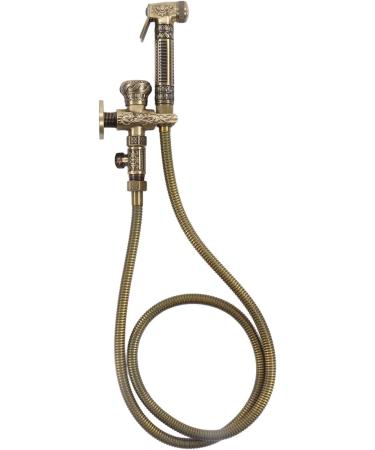 Antique Copper-Finish Toilet Spray Bidet Sprayer - G1/2 Interior & External Thread with Angle Valve - Einard - Buy Online on GoSupps.com