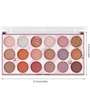 Makeup Eye Shadows - 18 Colors Waterproof Cosmetics Highly Pigmented Eye Makeup Natural Velvet Colour for Make Up Fans Sillervan 1 count (Pack of 1) - Buy Online on GoSupps.com