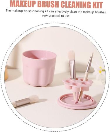 Angoily 1set Makeup Brush Cleaning Bowl Beauty Tool Cleaner Kit Makeup Tool Cleaner Beauty Tool Cleaning Bowl Brush Cleaning Tool Portable Brush Makeup Brush Cleaner Pp Scrubber Tpr - Buy Online on GoSupps.com