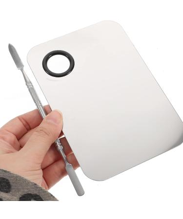 DOITOOL Stainless Steel Cosmetic Makeup Palette | Professional Mixing Tool for Makeup Artists & Nail Art | Durable Spatula for Creams & Colors - Buy Online on GoSupps.com