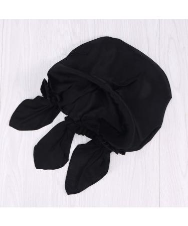 Frcolor Mulberry silk sleeping cap long hair bonnet night hair bonnet hat for women girls(Black) - Buy Online on GoSupps.com