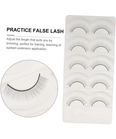 Beavorty 10 Pairs Fake eyelashes natural false lashes eyelash supplies natural false eyelashes segmented false eyelash reusable black eyelash artificial eyelashes Practice False Eyelashes - Buy Online on GoSupps.com