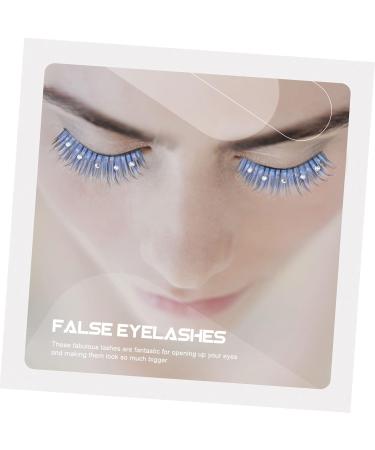 Gogogmee 5 Pairs False Eyelashes Fake Lashes Colored Eyelashes Soft Thick Lashes Soft Light Fake Lash Blue Lashes Rhinestone Eyelashes Cosplay Lashes Fake Eyelashes Fiber - Buy Online on GoSupps.com