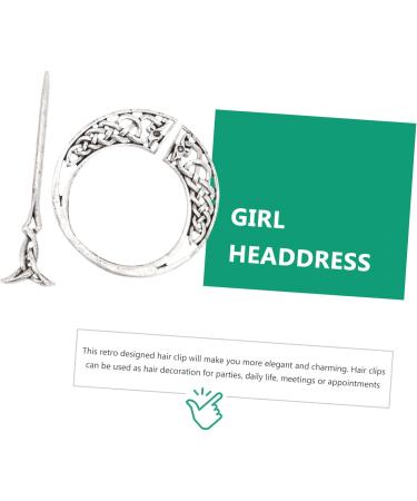 Angoily Vintage Viking Hairpins Hair Barrettes Hair Clip Hair Pin Slides for Girls Celtics Knot Hair Slider Pin Barrettes for Girls Hair Bun Stick Hair Accessories for Women Miss - Buy Online on GoSupps.com