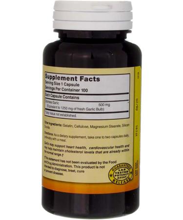 Nature's Blend Odorless Garlic Capsules 1250 mg 100 Ct (1 Pack) - Buy Online on GoSupps.com