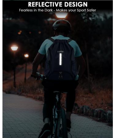 Buy Waterproof Brotou Gym Bag - Sports Backpack with Shoe Compartment for Men Women & Youth - Perfect for Football & Fitness - Dark Blue - Buy Online on GoSupps.com