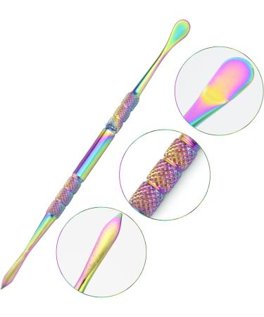 12 Pack Stainless Steel Wax Carving Tools - 4.75 Inch Spoon Sculpting Tool Set (Silver, Rainbow, Gold) | Durable and Versatile - Buy Online on GoSupps.com