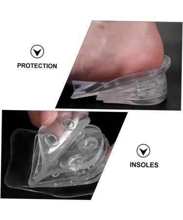 FRCOLOR Transparent Height Increasing Gel Insoles | Shockproof Cushion Inserts for Plantar | Boost Your Height Comfortably - Buy Online on GoSupps.com