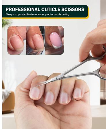 FVION Nailhashears Curved Blade Skin Scissors - Sharp Cuticle Scissors for Precise Nail Skin Trimming | Ideal for Women s Manicure - Buy Online on GoSupps.com