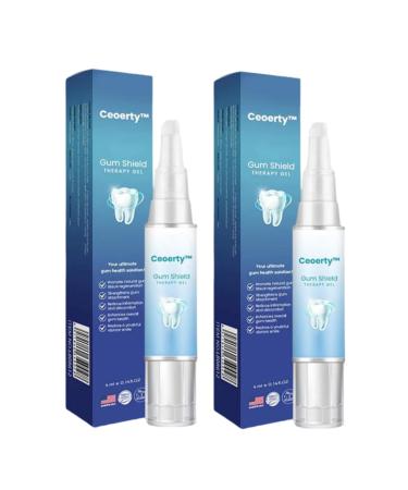 Ceoerty Gum Shield Therapy Gel Dentizen Gum Therapy Gel Teeth Whitening Pen (2pcs)