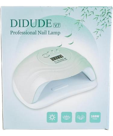 Didude 168W LED UV Nail Lamp - Professional Nail Dryer with Smart Sensor & 4 Timers | Ideal for All Gel Types at Home Salon - Buy Online on GoSupps.com