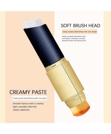 WRANBAO Color Changing Foundation Stick 2in1 Foundation Stick with Brush Hydrating Double Head Concealer Full Coverage Concealer Lightening Sweat and Water Resistant 2 Pack Natural 2 Pack Natural - Buy Online on GoSupps.com