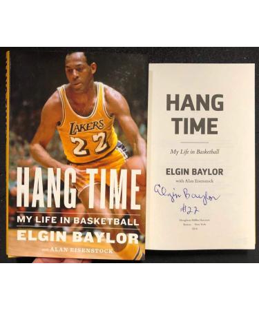 Elgin Baylor Signed Book Hang Time: My Life in Basketball BAS Beckett COA