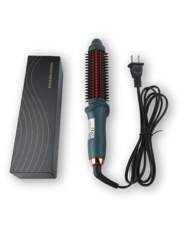 Curling Straight Brush Thermostatic Hair Curling Wand 2 in 1 Curler Portable Electric Hair Curling Brush Dual Purpose Curler Straightener Kit Anti Scald PTC Heater Styler Brush Hair Curler