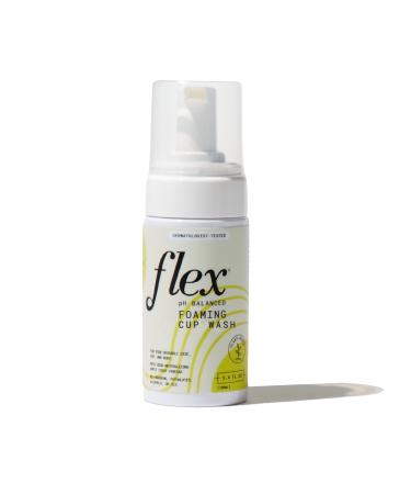 Flex Foaming Cup Wash | Menstrual Cup Wash for Silicone Period Cups and Discs | 3.4 oz | pH-Balanced | Safe for Use on Entire Body (Original)