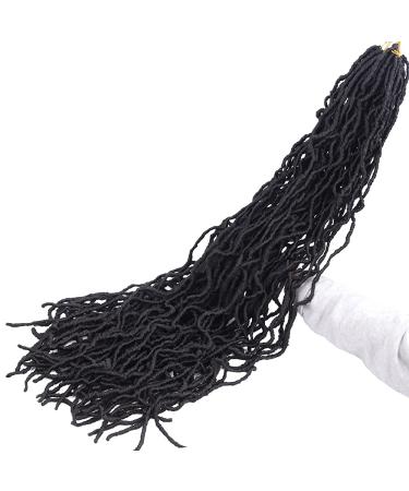 CLSFATION 36 Inch Faux Locs Crochet Braids Hair - 6 Pack Super Long Goddess Locs for Women - Pre-looped Synthetic Afro Roots Braid Collection - 1B - Buy Online on GoSupps.com