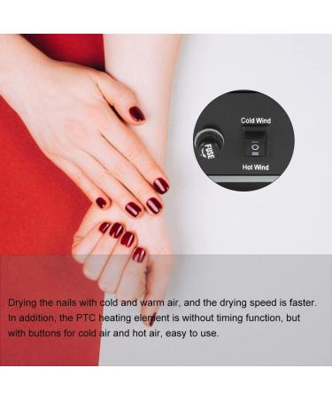 Hot & Cold Air Nail Dryer | 300W Gel Nail Dryer with Ventilation & Non-Slip Pad - Perfect for All Nail Types - Buy Online on GoSupps.com